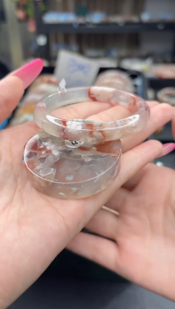 未镶嵌手镯石英质玉215(52圈赠送镯心)