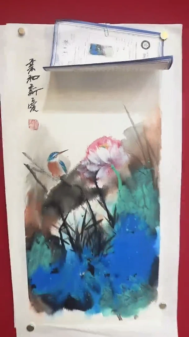 国画大风堂堂主张新庆写意作品