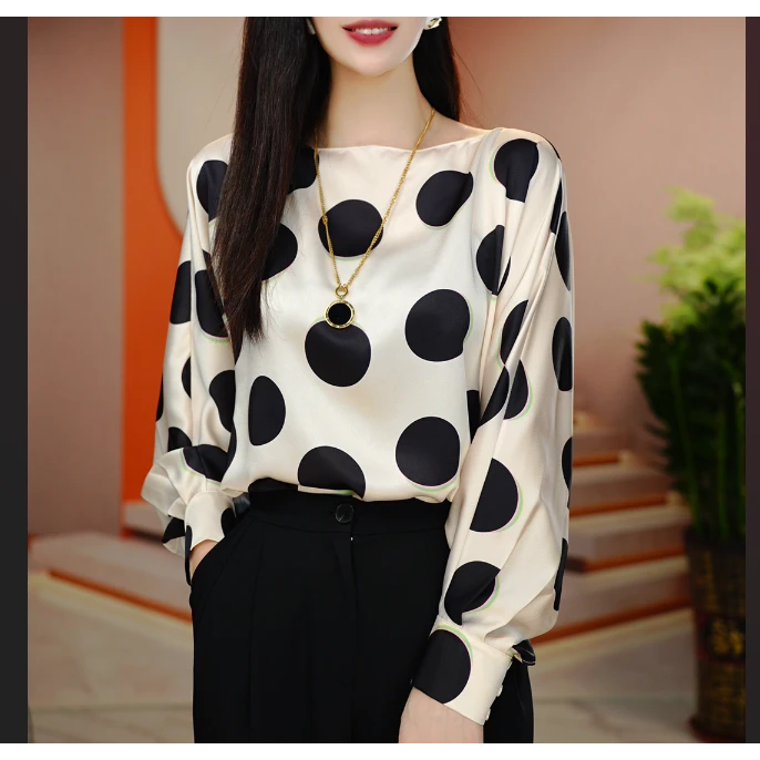 【琳雁原创】2025春季新款气质一字领显瘦气质衬衫百搭长袖cx24759