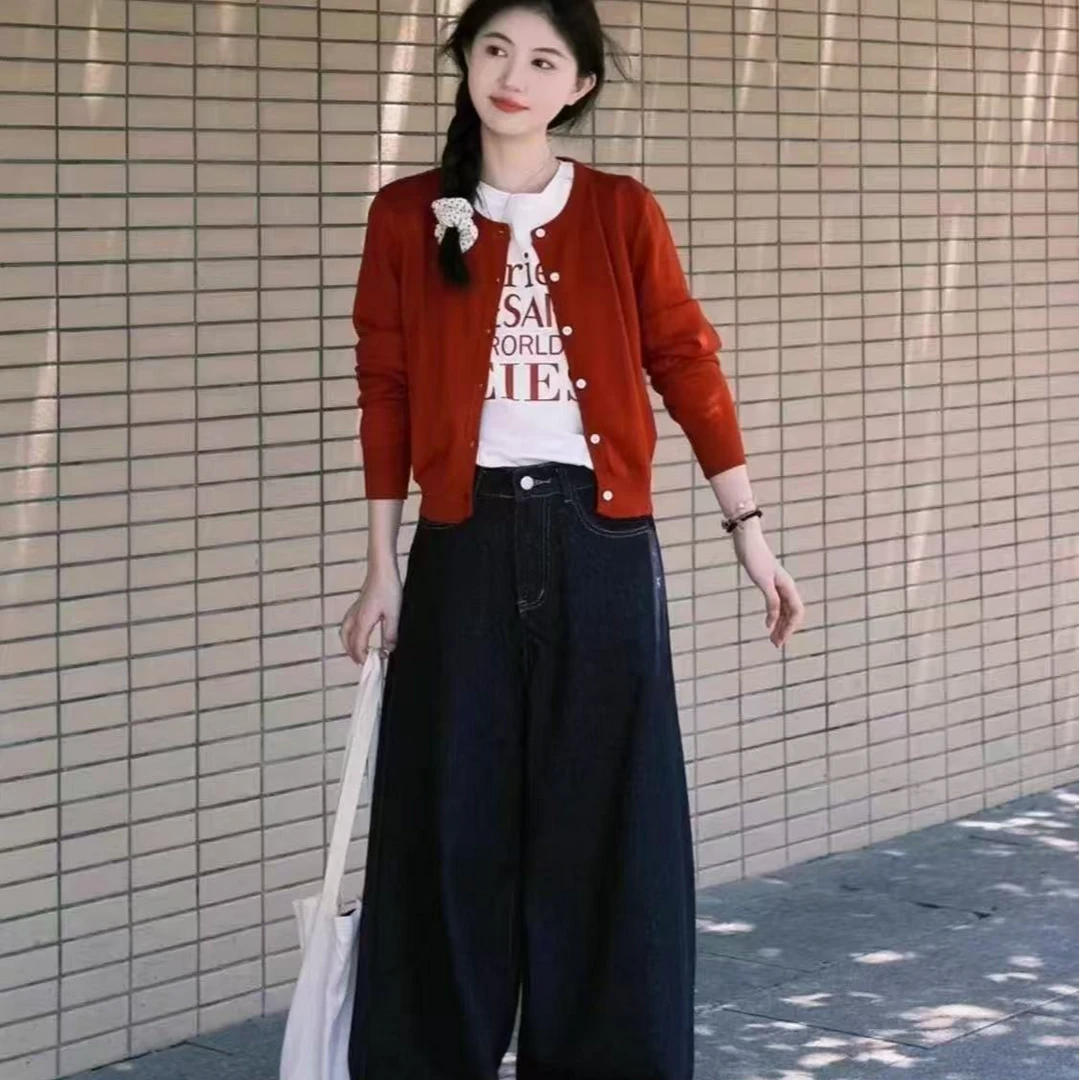 早秋季女装新款搭配一整套新款小个子穿搭时尚小众不撞款套装5128