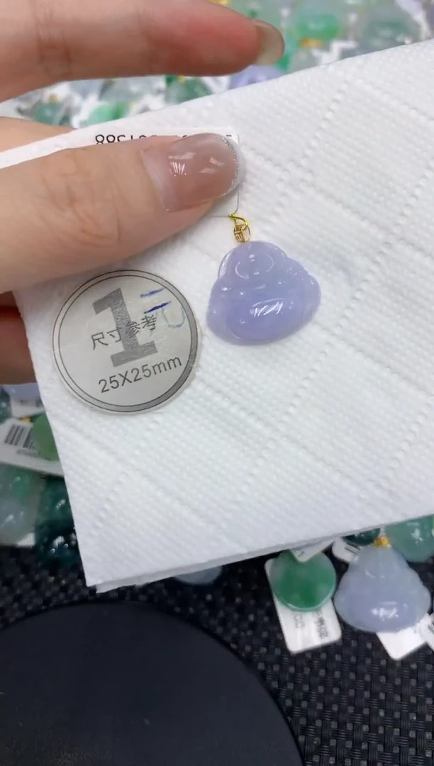 颈饰18K金镶嵌翡翠1111111