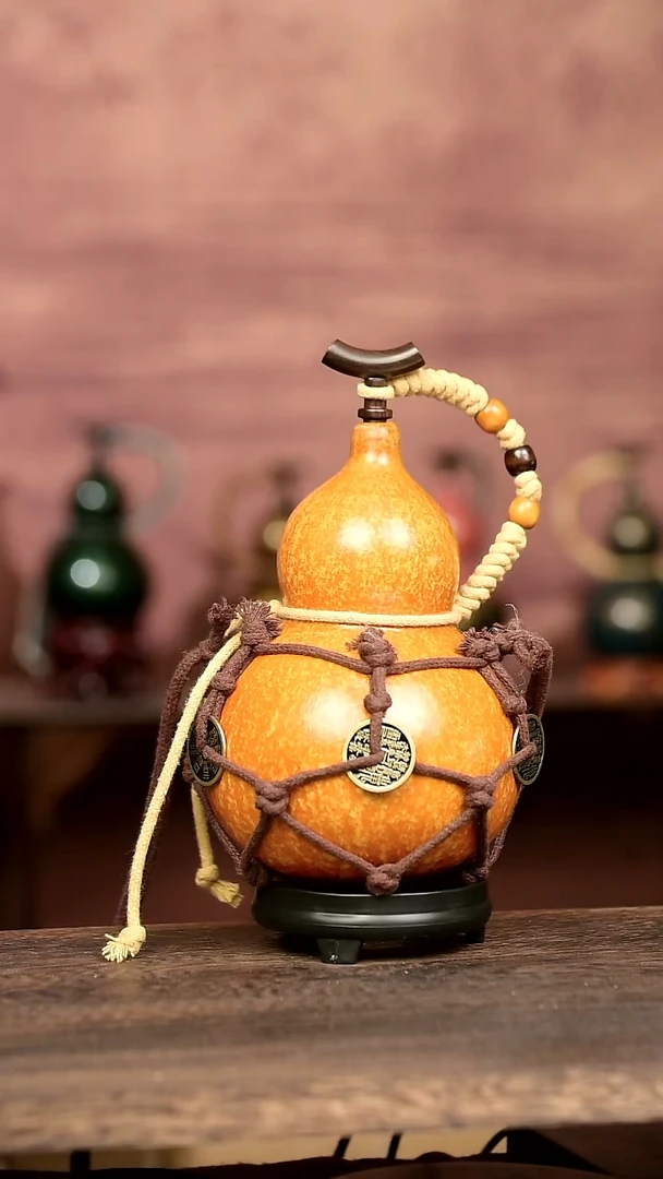 599号中药煮色  大漆葫芦水壶/酒壶 一物一拍