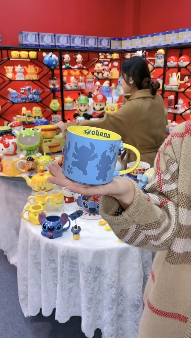 【闪购商品】1@@陶瓷杯史迪仔杯子