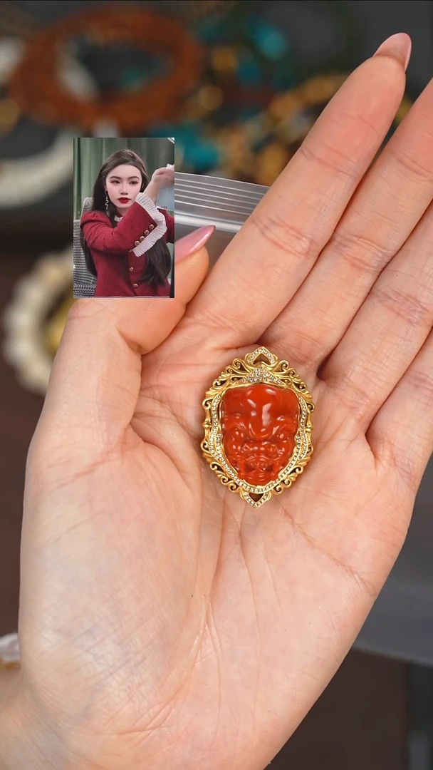 【闪购商品】南红玛瑙118K金镶嵌1111111111