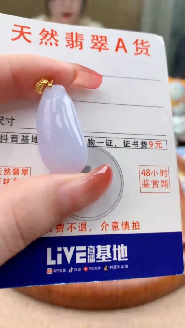 颈饰未镶嵌翡翠天然A货翡翠挂件