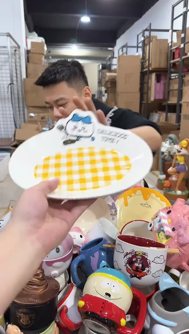 瓷片原盒小八餐盘