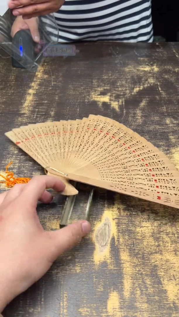 檀香木其他老山檀扇子回流料