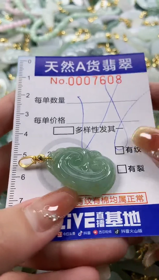 颈饰未镶嵌翡翠天然A货翡翠