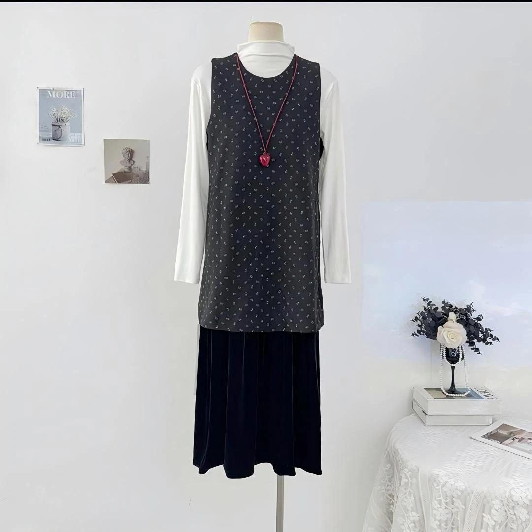 G裙长116    621【许愿森林】套装裙