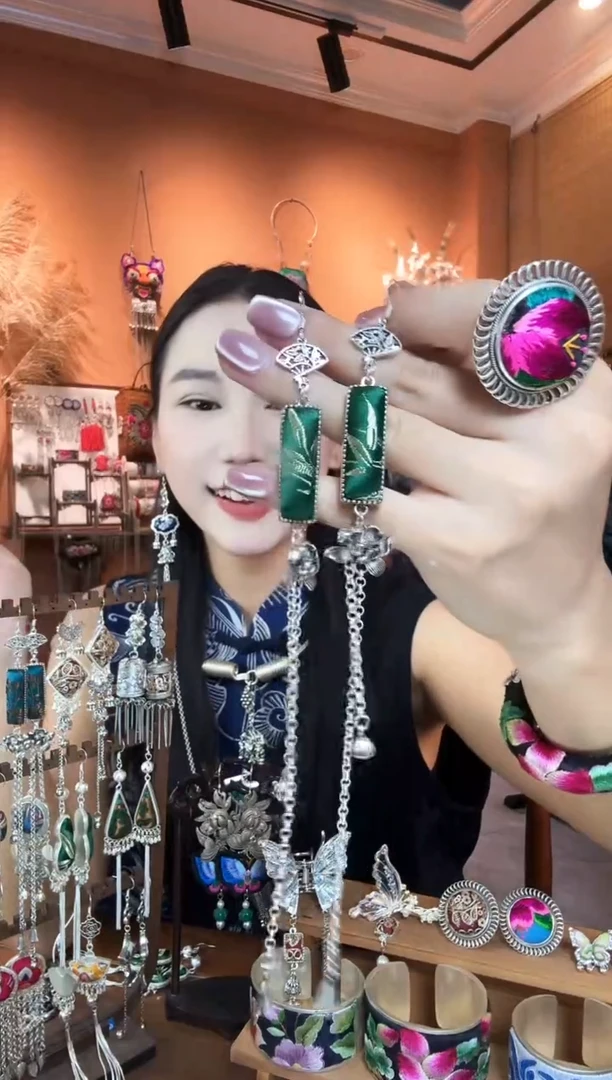 刺绣纯手工民族风耳环