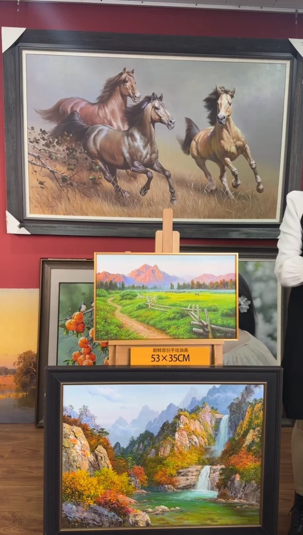 油画【12号】约53*35cm丨朝鲜原创纯手绘孤品油画丨顺丰包邮
