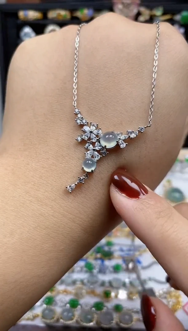 银S925镶嵌戒指翡翠8881