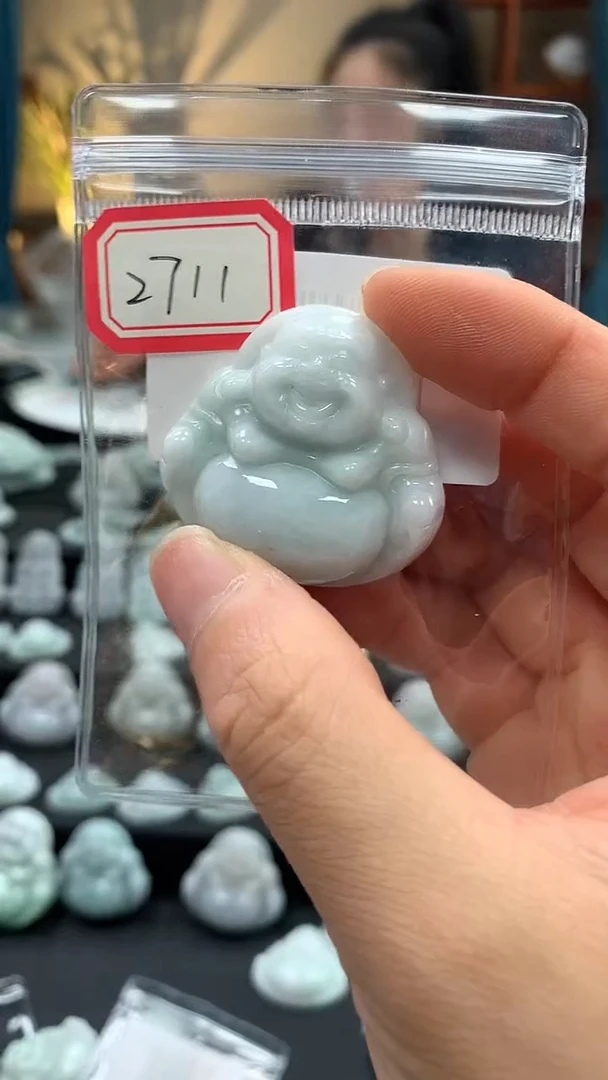 颈饰未镶嵌翡翠佛公2711