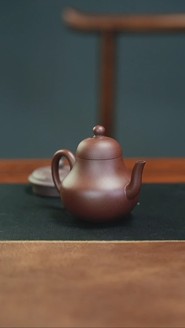 茶壶紫砂老紫泥思婷半手工内推7孔110CC