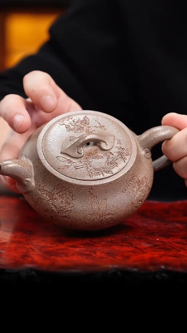 【闪购商品】紫砂茶壶54 称心如意,CXT,手工打磨泥