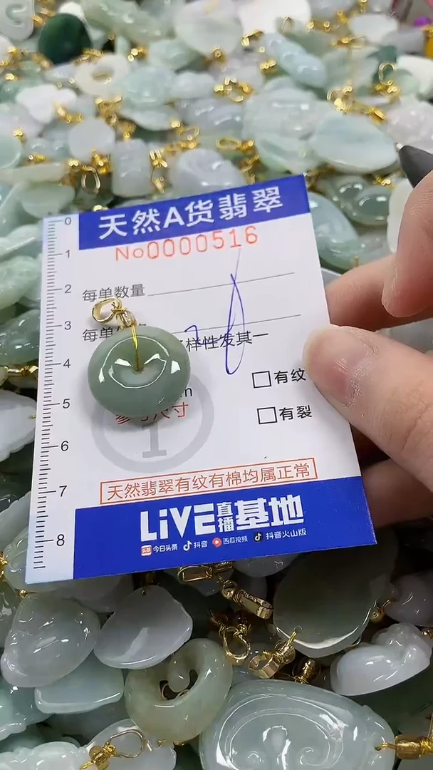 颈饰未镶嵌翡翠纯天然a货翡翠