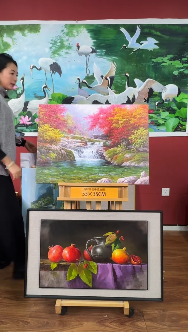 油画【187号】朝鲜原创纯手绘孤品油画丨顺丰包邮