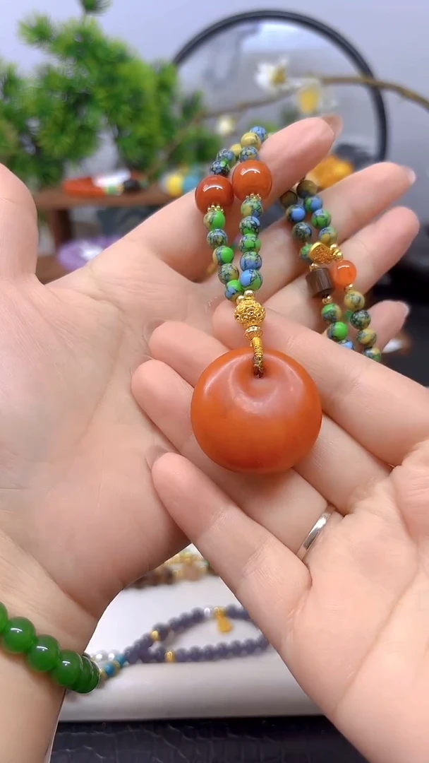蜜蜡颈饰未镶嵌M12