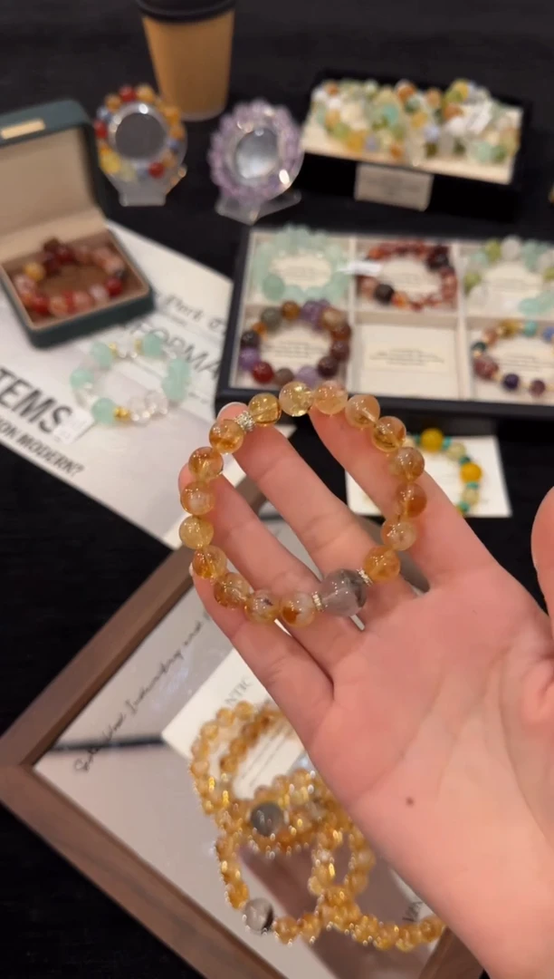 合金手链水晶黄塔晶x2952