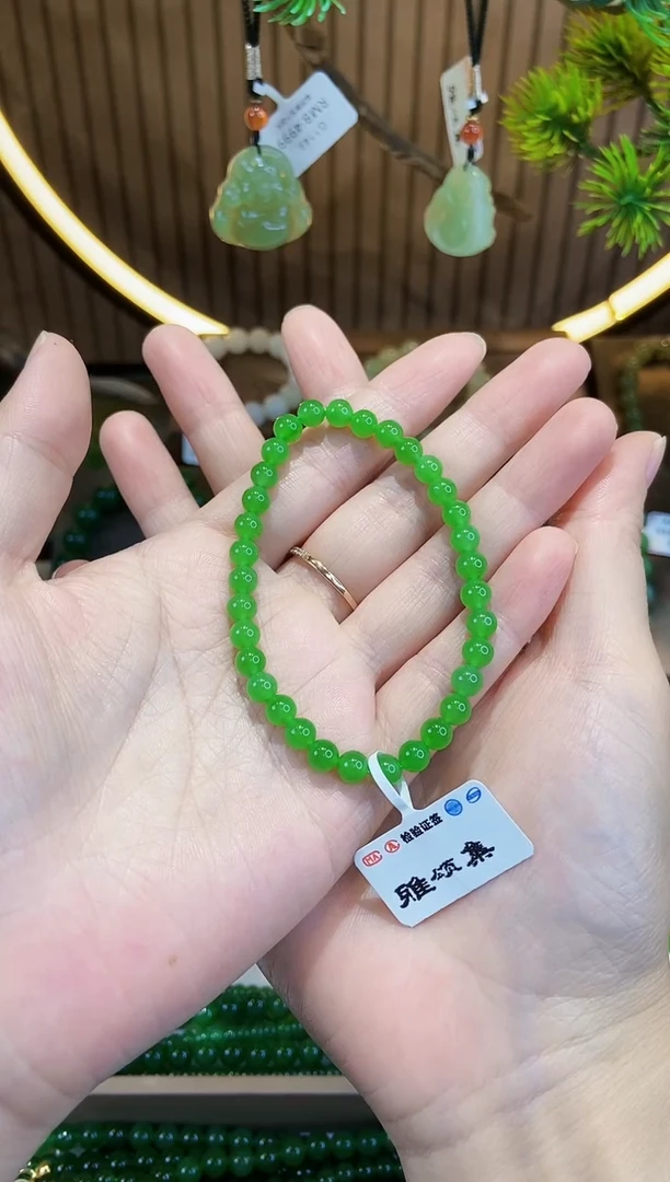 未镶嵌手链和田玉G1299颜色微差