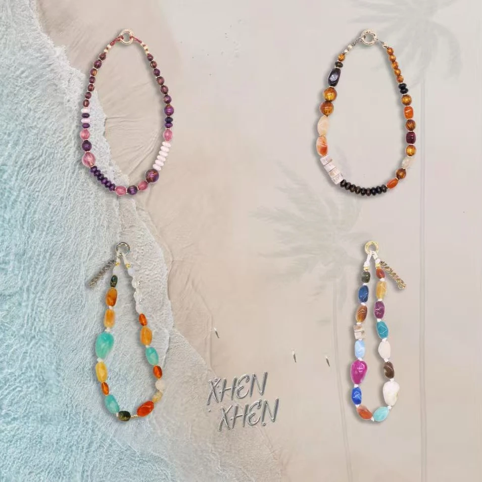 海岛系列海边卡夫卡树脂多功能链手机链防丢挂链通用