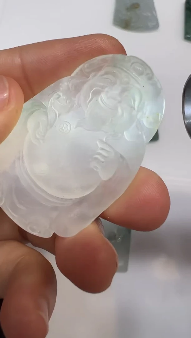 定制翡翠未镶嵌财神