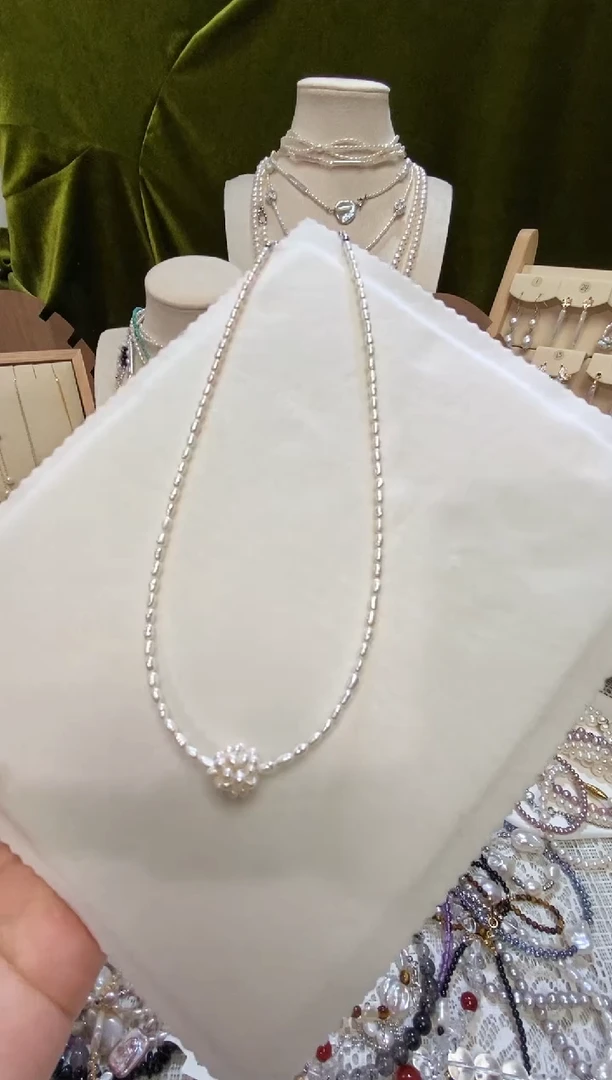 淡水珍珠钛钢颈饰设计款项链