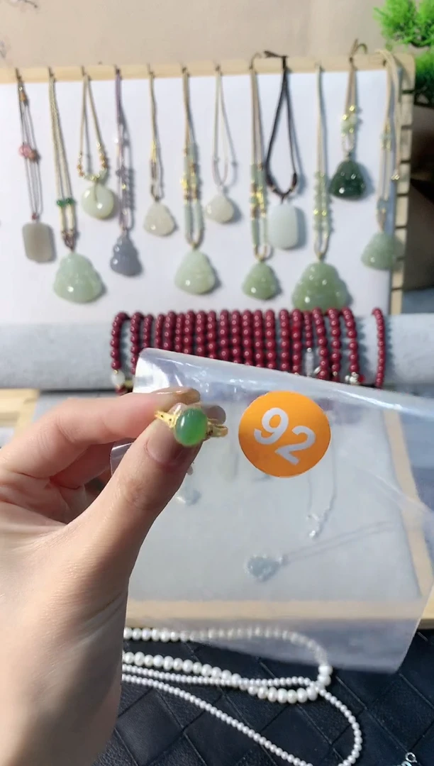 【闪购商品】和田玉戒指银S925镶嵌戒指4