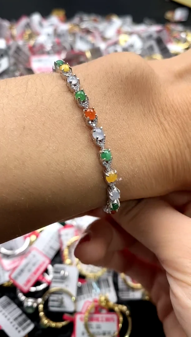 【闪购商品】翡翠戒指银S925镶嵌2222222   3