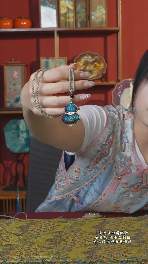 织绣156非遗名家宋锦纯手工项链
