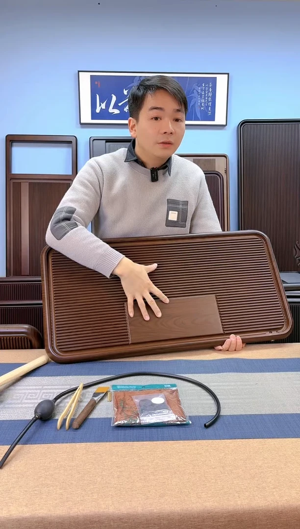 【闪购商品】凌龙黄色款式茶盘80*40*4