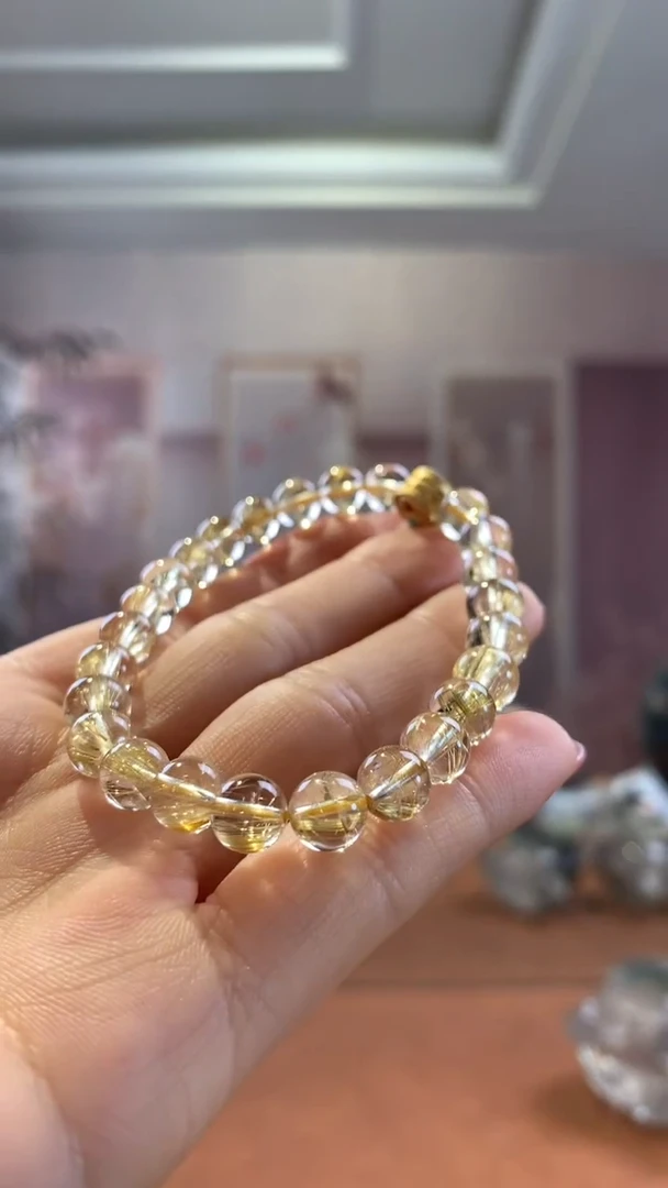 【闪购商品】水晶手串未镶嵌金发晶手串