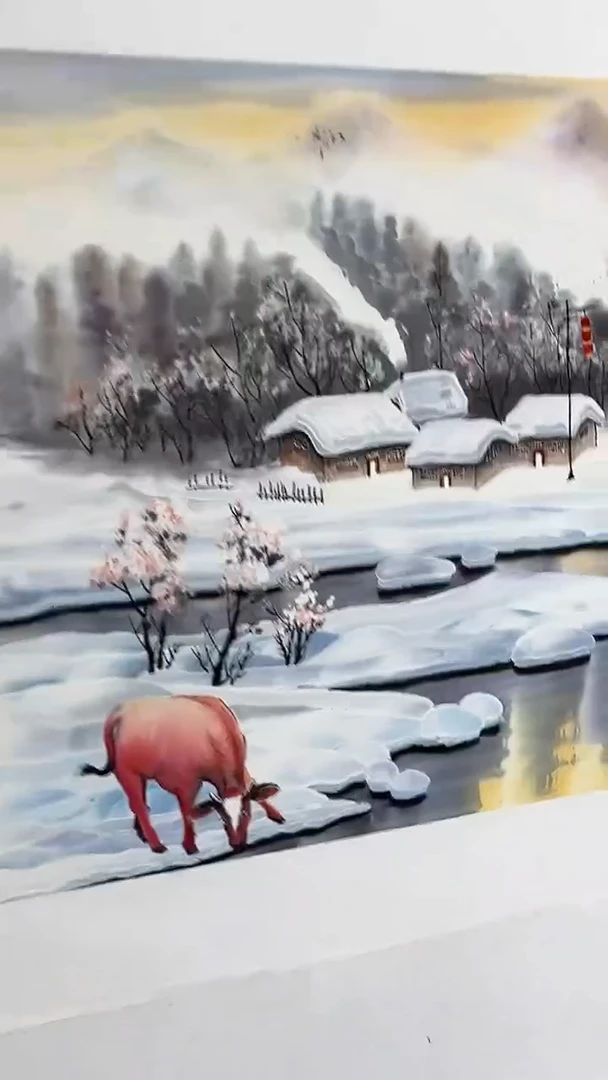 国画石云国画作品2平尺