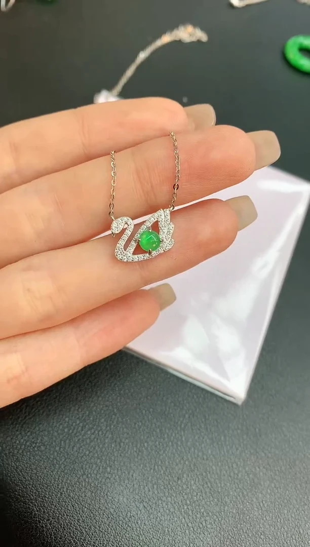 【闪购商品】翡翠颈饰未镶嵌赠礼盒证书 珍珍