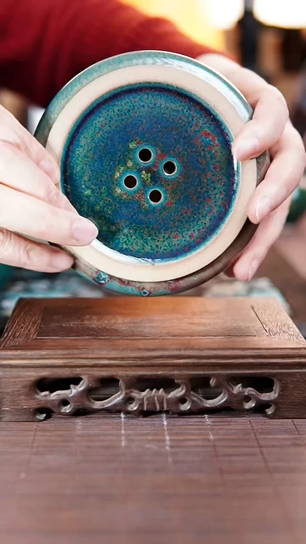 大贤窑 柿叶红 壶承