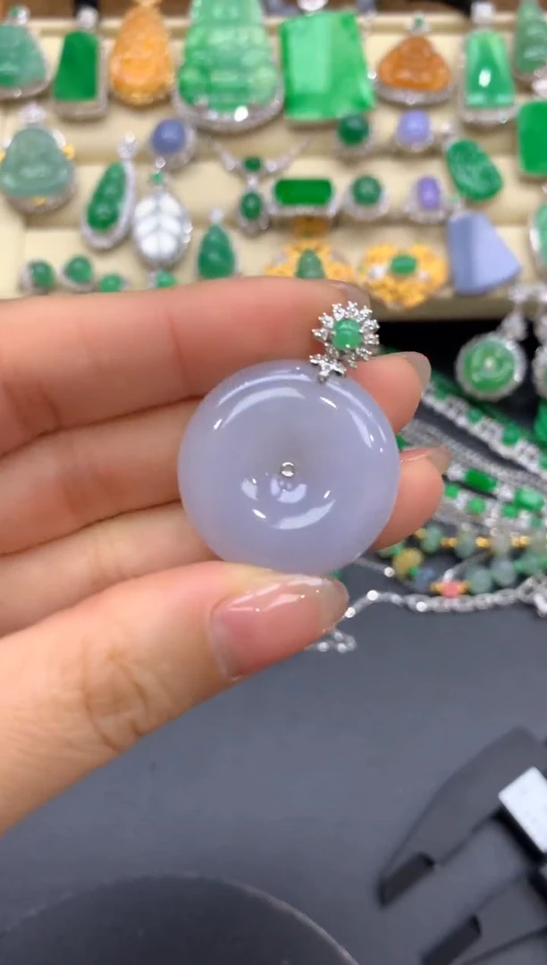 【闪购商品】翡翠颈饰18K金镶嵌307-中国好珍宝