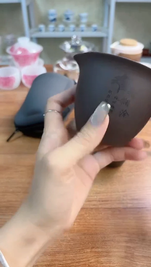 闪购福利粗陶难得糊涂旅行茶具