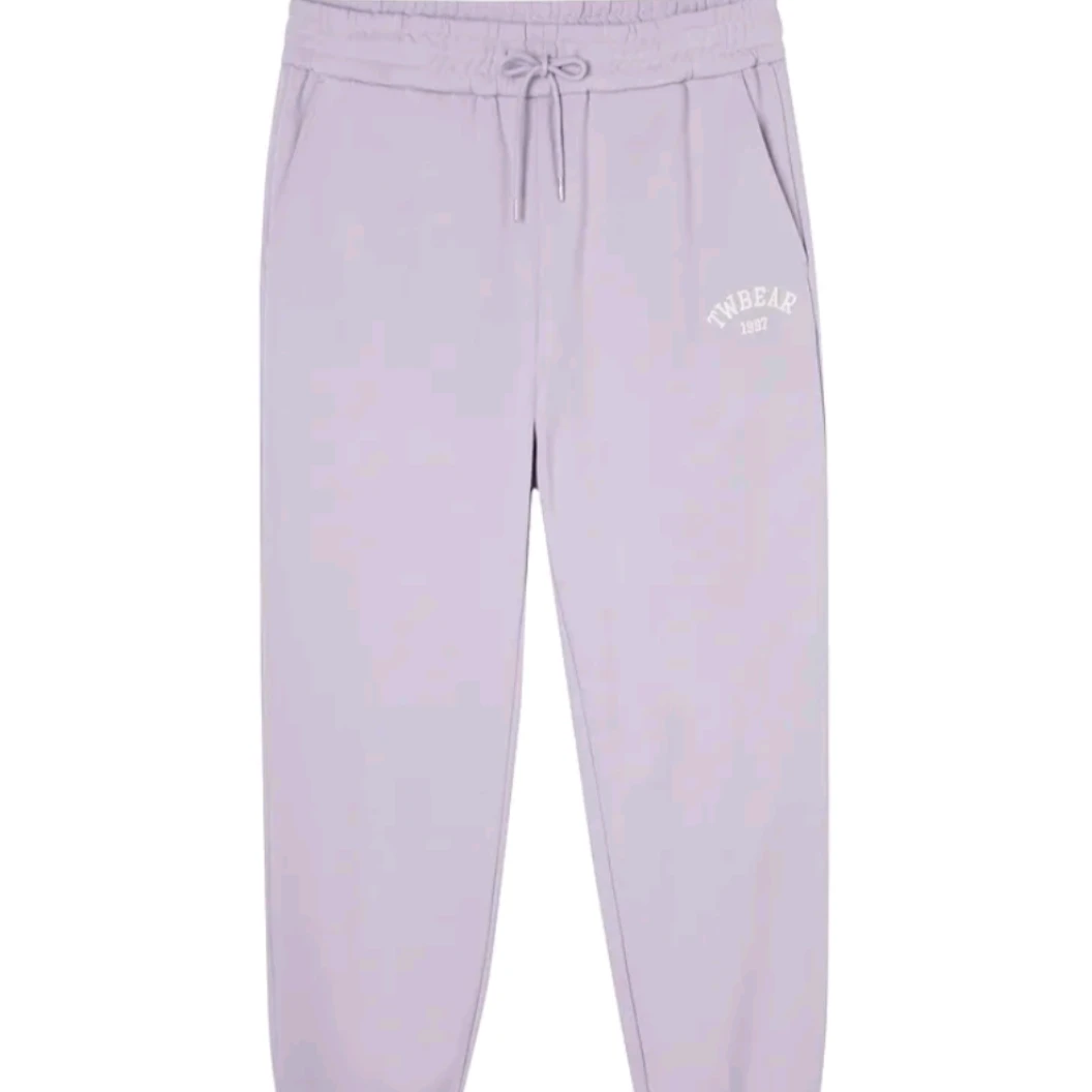 Teenie Weenie小熊刺绣简约宽松束脚针织运动裤TNMT221216K