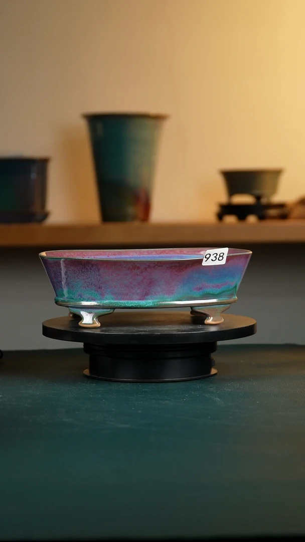 宁**远938窑变椭圆花盆7.5/4.5/24/23/17/16