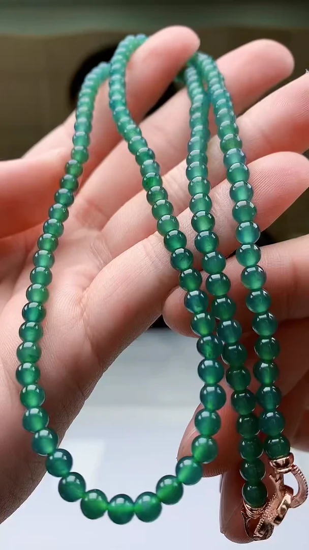 【闪购商品】定制翡翠未镶嵌4829bb-毛货珠链44