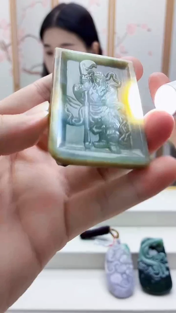 未镶嵌定制翡翠4812bb-毛货挂件12