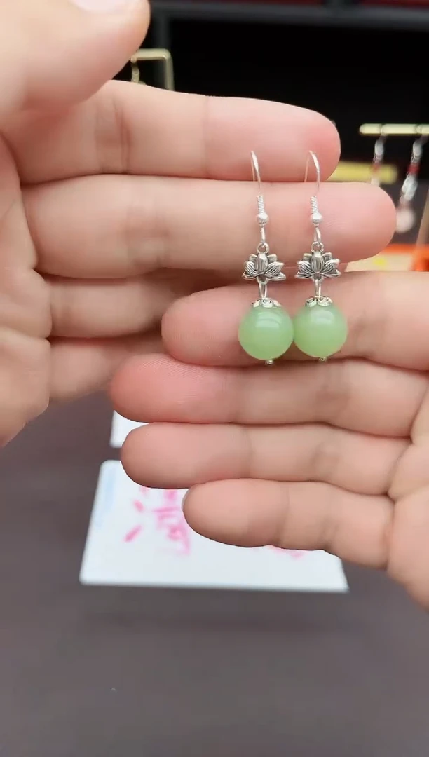 玛瑙/玉髓耳饰银S925镶嵌427000