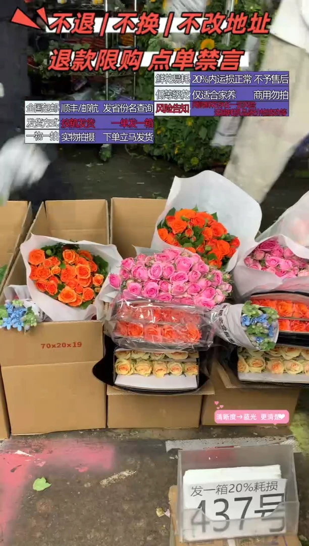 437号♥含20%耗损发一箱