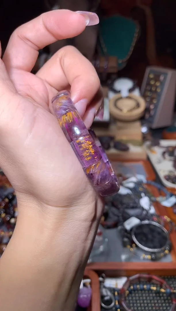 未镶嵌颈饰水晶极光紫钛镯牌多样性发其1