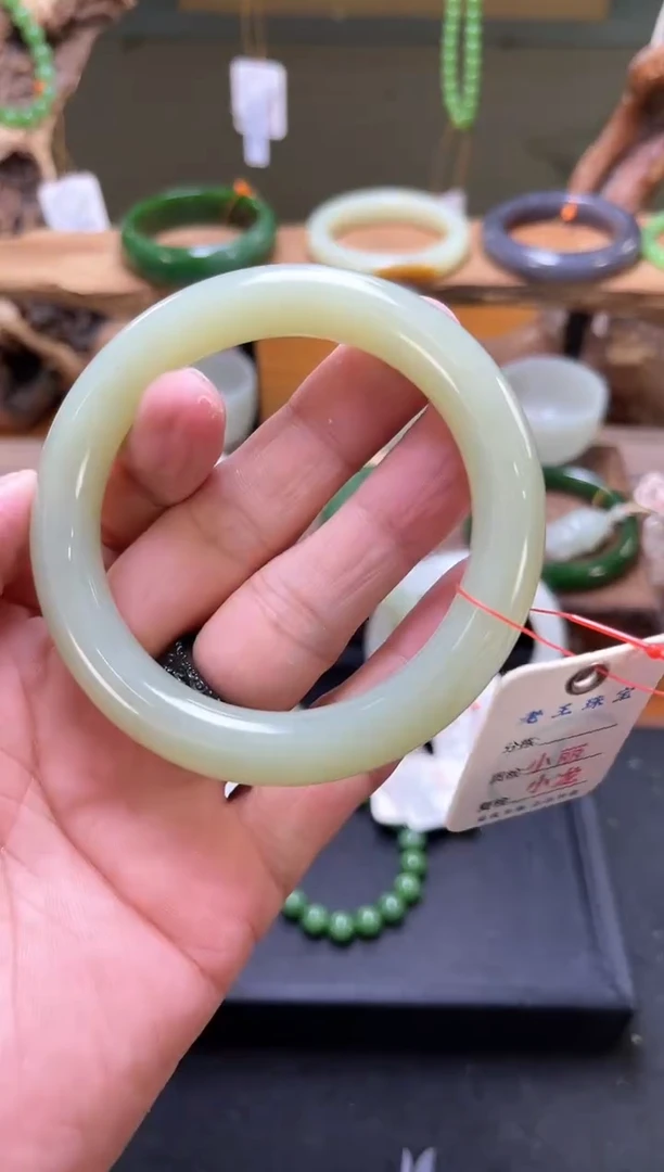 未镶嵌手镯和田玉若羌黄口手镯 58圈30030