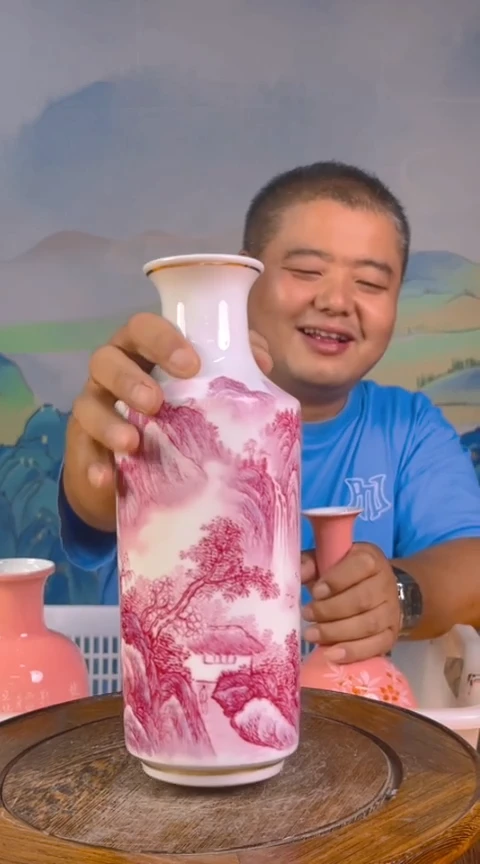 摆件景德镇陶瓷青花摆件121