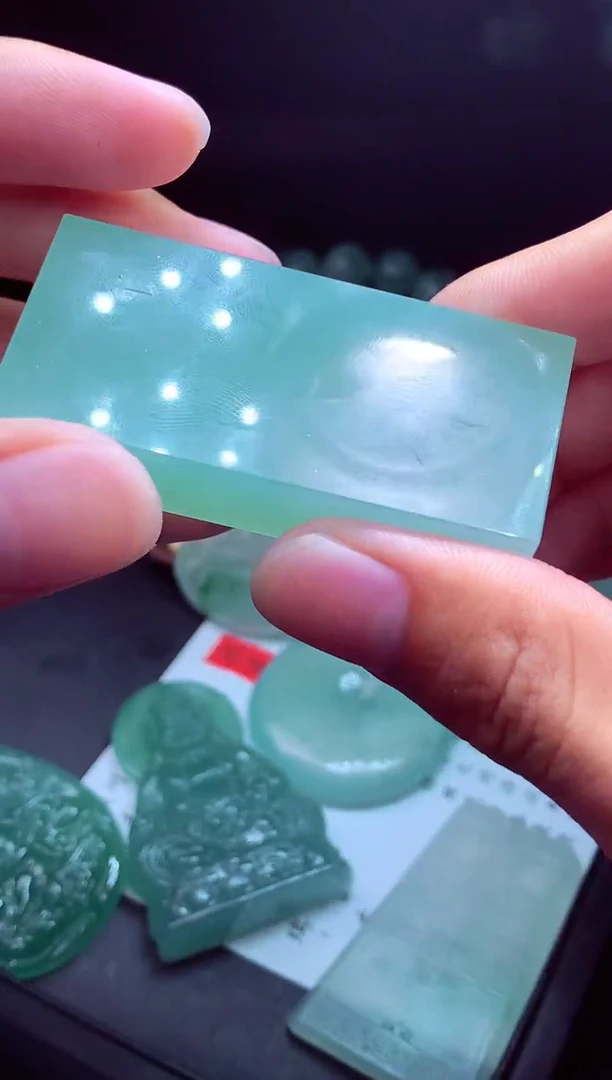 定制翡翠未镶嵌水*#翡翠毛货定制