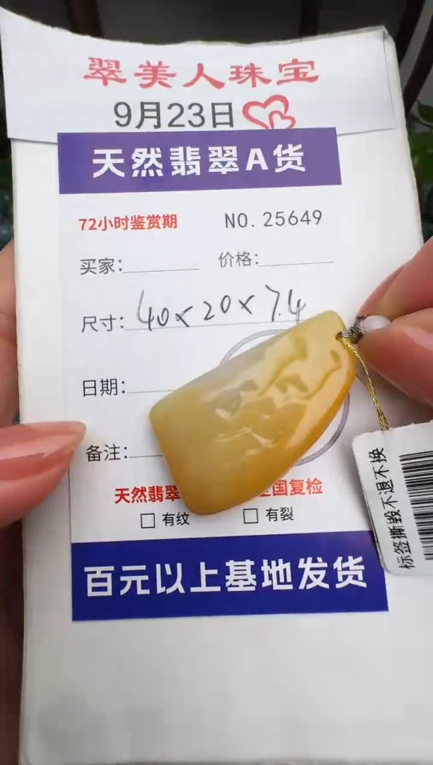 颈饰未镶嵌翡翠原石25649