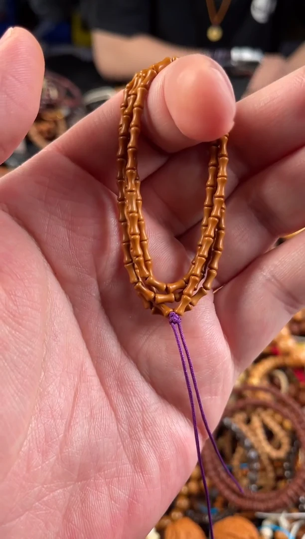 吊坠橄榄核王胖子文玩工作室核壁竹节108