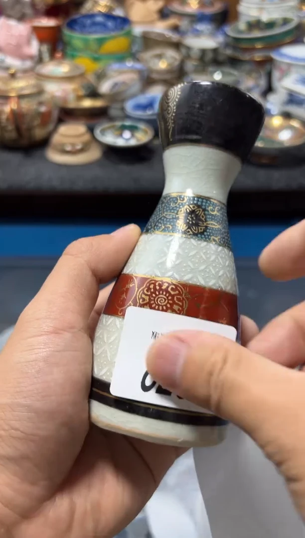瓷片发*猫夏目海外回流瓷器中古品。